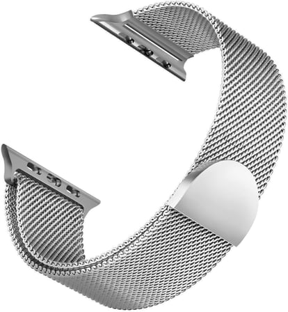 Apple Watch Series 7 41mm Kordon Knitted Fabric Loop (Apple Watch Series 7 41mm ile Uyumlu Kordon, Akıllı Saat Kayışı)