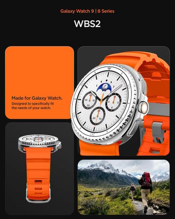 Galaxy Watch 8 Band için, Samsung Galaxy Watch 8 44/40mm, 8 Classic 46mm (2025) WBS2 Dayanıklı Silikon Spor Kayış ile Uyumlu