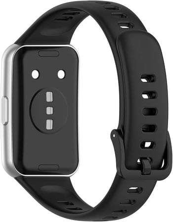 Huawei Band 8 Uyumlu Silikon Kordon, Dayanıklı, Rahat ve Şık Tasarım - Siyah Renk, Kolay Takıp Çıkarma, Sağlam Bağlantı, Tüm Gün Kullanıma Uygun, Spor ve Günlük Kullanım İçin