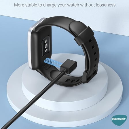 Xiaomi Redmi Watch 5 Active İle uyumlu Manyetik USB Şarj Kablosu Siyah [Redmi Watch 5 Active ile Uyumlu Kablo - Siyah]