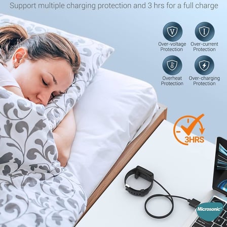 Xiaomi Redmi Watch 5 Active İle uyumlu Manyetik USB Şarj Kablosu Siyah [Redmi Watch 5 Active ile Uyumlu Kablo - Siyah]