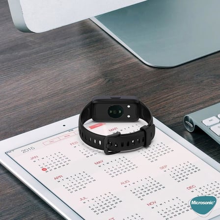 Huawei Band 8 Kordon, Silicone Sport Band (Huawei Band 8 ile Uyumlu Kordon, Akıllı Saat Kayışı)