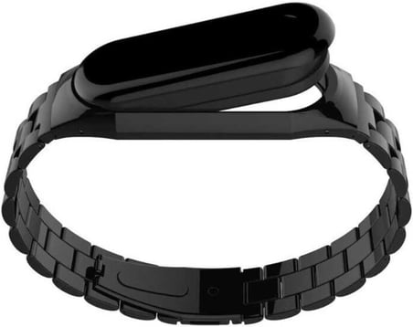 Xiaomi Mi Band 5 Metal Kordon – Parlak Şık ve Dayanıklı Paslanmaz Çelik KRD 04 Zore Bileklik - Altın Renk
