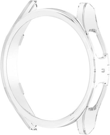 Samsung Galaxy Watch 6 Classic ile uyumlu 47mm ve 43mm Önü Açık Çerceve PC Wafture Silikon Kılıf Koruma Galaxy Watch 6 ile Uyumlu Gard Çerçeve (Şeffaf)