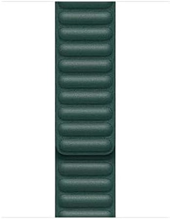 ​​​Apple İle Uyumlu Watch 44mm KRD-34 Deri Kordon Koyu Yeşil