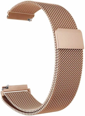 Huawei Watch GT 3 42mm Uyumlu Metal Manyetik Kordon – Gold Renk Zore KRD12 Model - Rose Gold