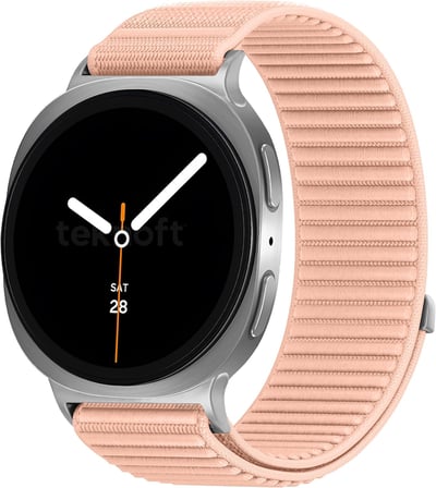 Samsung Galaxy Watch 9/8 (40mm/44mm) ve Watch 8 Classic (46mm) ile Uyumlu Hafif ve Yumuşak Kumaşlı Hasır Naylon Kordon