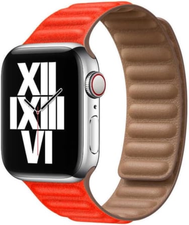 Apple ile uyumlu Watch 44 45 49 Mm Se 7 8 9 Ultra 1/2 Kordon Baklalı Deri Kordon Beyaz