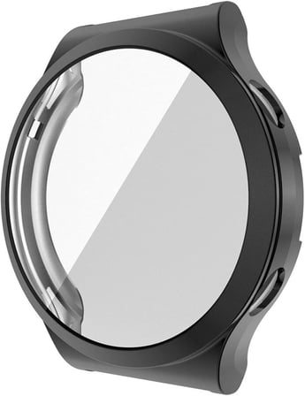 Huawei Watch GT3 Pro 46mm ile uyumlu Toz ve Kirden Koruyan Gard 360 Kapatan Hafif ve kompakt yapılı 46 mm Ekran Koruyucu Silikon, Siyah