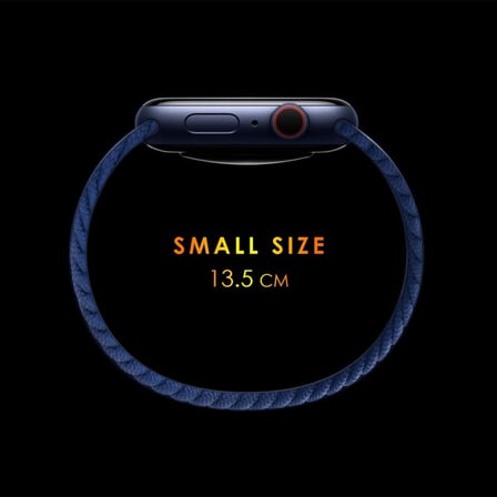 Huawei Honor Magic Watch 2 42mm için Kordon, (Small Size, 135mm) Braided Solo Loop Band Kırmızı [Honor Watch Magic 2 42mm ile Uyumlu Kordon - Kırmızı]