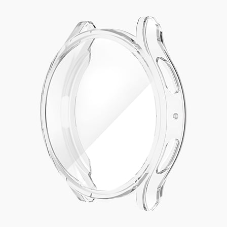 Samsung Galaxy Watch 6 44mm İçin Saati Tam Saran TPU Ekran Koruyuculu Çizilme ve Darbelere Karşı Koruma Sağlayan Dokunmatik Etkilemeyen Silikon Kılıf (Şeffaf, Galaxy Watch 6 44mm)