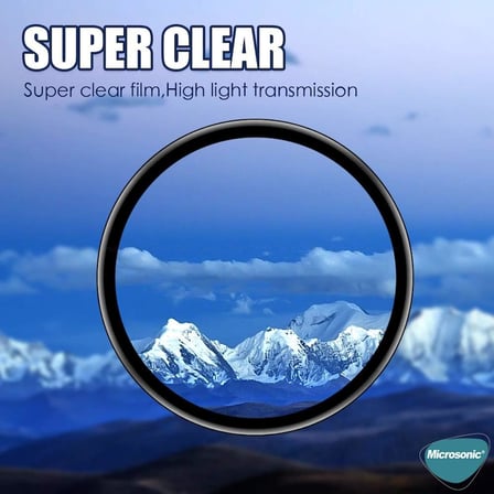 Huawei Watch GT5 46mm Tam Kaplayan Temperli Cam Full Ekran Koruyucu Siyah [Watch GT5 46mm ile Uyumlu Ekran Koruyucu - Siyah]