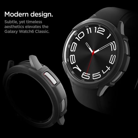 Galaxy Watch 6 Classic (43mm) ile Uyumlu Kılıf Liquid Air Matte Black - ACS06395