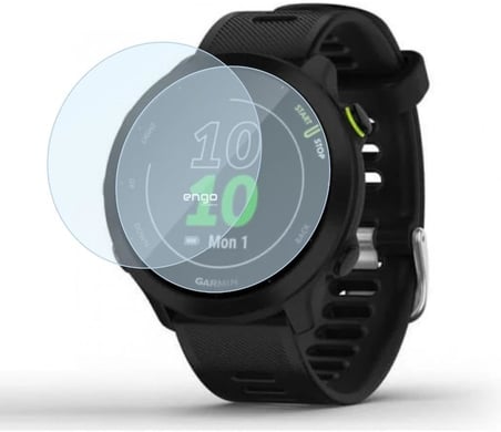 Garmin Forerunner 55 İle Uyumlu Ekran Koruyucu Çizilmeye Dayanıklı Akıllı Saat Koruması, 9H Temperli Kırılmaz Esnek Nano Cam, Hd Şeffaf 2 Adet