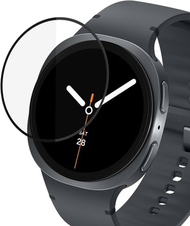 Samsung Galaxy Watch 8 ile uyumlu PMMA Pet Dungeon Armor Saat Ekran Koruyucu Galaxy Watch 8 Ekran Koruma Siyah (Siyah, Galaxy Watch 8 44mm)