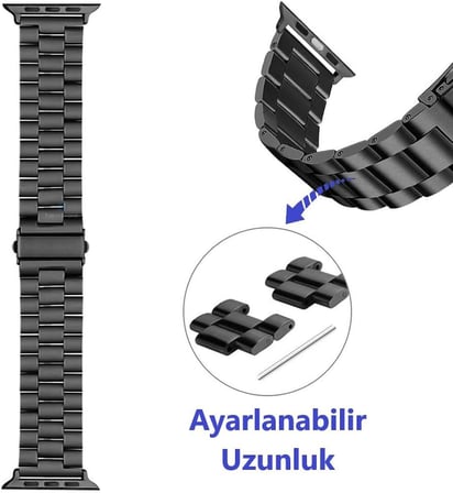 Watch 46mm 45mm 44mm 42mm 49mm Uyumlu Kordon Stal Baklalı Çelik Kordon Rahatsız Etmeyen Apple Watch Ultra 2/1 10 9 8 SE 7 6 5 4 3 2 1 Uyumlu Kordon