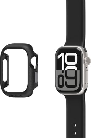 Apple Watch 10 – 42 mm serisi için saat tamponu, darbeye dayanıklı, düşmeye dayanıklı, Apple Watch için Sleek Protective kılıf, ekran ve kenar koruması, siyah