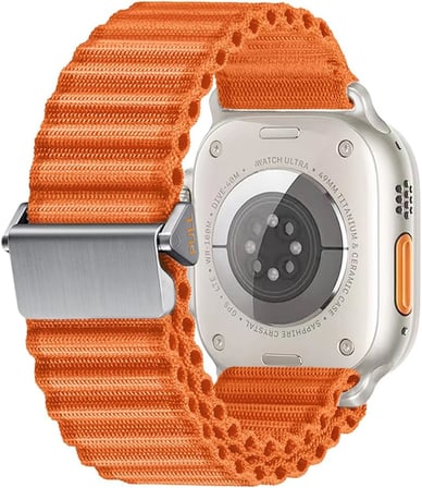 Apple ile uyumlu Watch Ultra 1/2/3 49mm Kordon Kilit Dizayn Naylon Kumaş Hasır Kordon 123