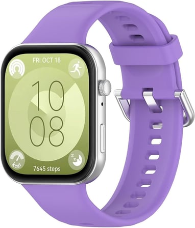 Huawei Watch Fit 5 için Kordon, Silicone Sport Band Lila [Watch Fit 5 ile Uyumlu Kordon - Lila]