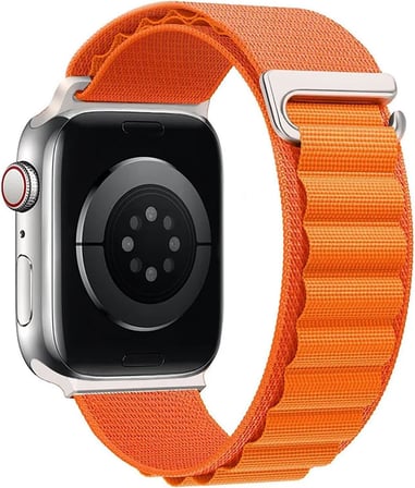 Apple Watch Series 7 45mm için Kordon Alps Spin Turuncu [Watch Series 7 45mm ile Uyumlu Kordon - Turuncu]