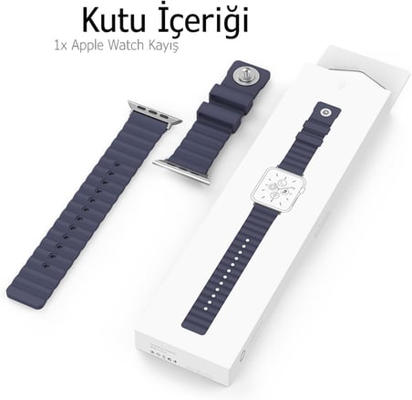 Apple Watch Silikon Kayış 38-40-41mm Uyumlu Yumuşak Rahat Günlük Kullanım Değiştirilebilir Saat Bandı