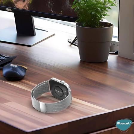 Huawei Watch Fit 5 için Kordon Milanese Loop Siyah [Watch Fit 5 ile Uyumlu Kordon - Siyah]