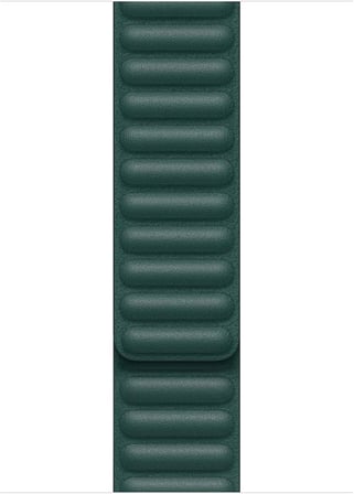 Apple Watch Series 6 44mm için Kordon Leather Link Band Koyu Yeşil [Watch Series 6 44mm ile Uyumlu Kordon - Koyu Yeşil]