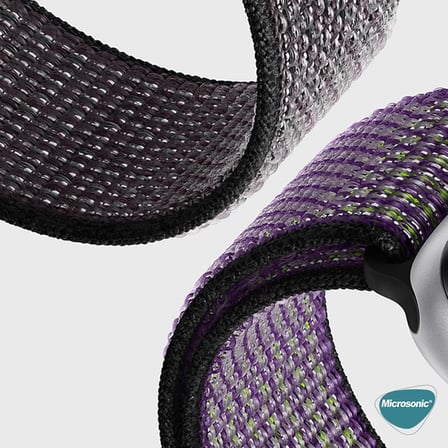 Huawei Watch Fit 5 için Kordon Hasırlı Woven Sport Loop Beyaz [Watch Fit 5 ile Uyumlu Kordon - Beyaz]