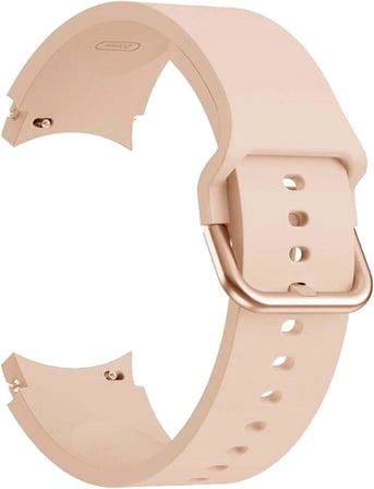 Samsung Galaxy Watch 5 44mm Kordon Solid Silicone Band Pembe