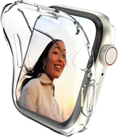 Xiaomi Redmi Watch 3 Active ile uyumlu Silikon Kasa Ekran Koruyucu 360 Şeffaf Tam Kapatan Çerceve PC Kasa Koruma Gard Çerçeve Şeffaf