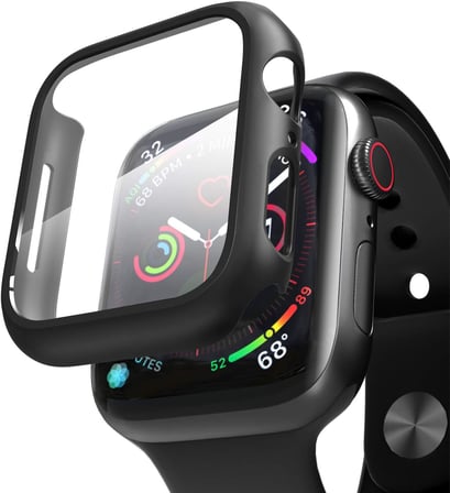 Apple Watch SE 40mm için Kılıf Matte Premium Slim WatchBand Siyah [Watch SE 40mm ile Uyumlu Kılıf - Siyah]