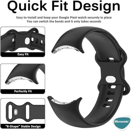 Oppo Watch Free Kordon, Silicone Sport Band (Oppo Watch Free ile Uyumlu Kordon, Akıllı Saat Kayışı)