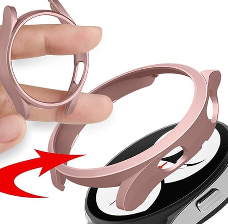 Huawei Watch 4 Pro ile Uyumlu Önü Açık Çerceve Pc Wafture Silikon Kılıf Koruma Watch 4 Pro ile Uyumlu Gard Çerçeve