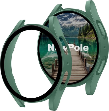 Galaxy Watch Fe 5 4 40MM için Watch Ekran Koruyucu Tam Kaplayan Watch Kasa Koruyucu Kılıf Yüksek Hassasiyetli Kılıf Samsung Watch 4 5 Fe 40MM ile Uyumludur (Yeşil)