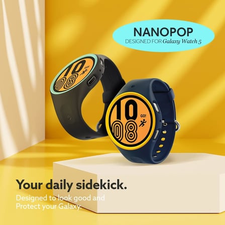 Spigen Galaxy Watch 5 / Watch 4 (44mm) ile Uyumlu Kılıf Nano Pop Blueberry Navy - ACS05135