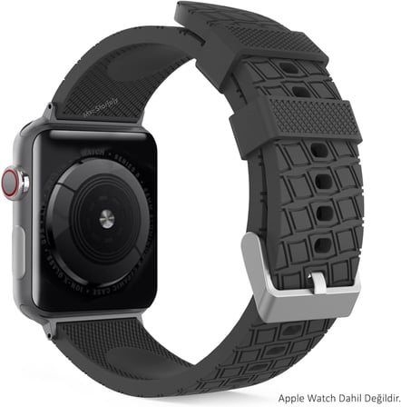 Apple Watch Uyumlu Silikon Kayış 38-40-41-42mm Yumuşak Terletmeyen Spor Günlük Kullanım Apple Watch Band