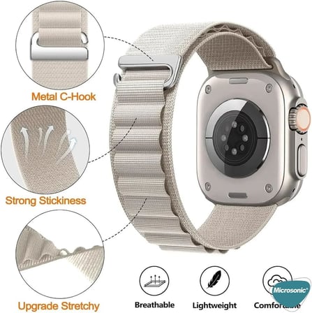 Apple Watch Series 7 45mm için Kordon Alps Spin Yeşil [Watch Series 7 45mm ile Uyumlu Kordon - Yeşil]