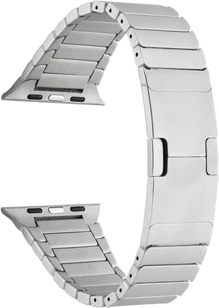 Apple İle Uyumlu Watch 38mm/40mm KRD-35 Metal Kordon Gümüş