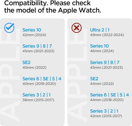 Apple Watch 42mm Seri 12/11/10 ile Uyumlu Kordon Kayış Band Modern Fit Black - AMP04803