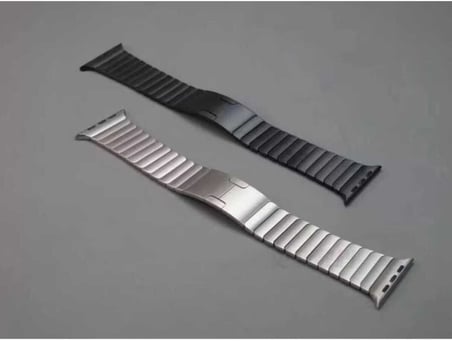 Apple İle Uyumlu Watch 38mm/40mm KRD-35 Metal Kordon Siyah