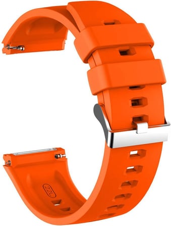 Huawei Watch GT2 46mm için Kordon, Silicone RapidBands Turuncu [Watch GT2 46mm ile Uyumlu Kordon - Turuncu]