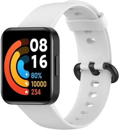 Redmi Watch 2 Lite Klasik Silikon Kordon – Ayarlanabilir Delikli Tasarım, Metal Tokalı, Yumuşak ve Dayanıklı Spor Kayış