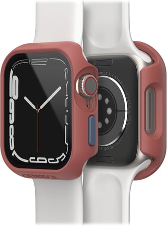 Eclipse Tampon, Apple Watch Serisi 9/8/7-41mm için Dahili Ekran Koruyucu, Temperli Cam, Darbeye ve Düşmeye Karşı Koruyucu ve Apple Watch Uyumlu İnce Koruyucu Kılıf, Kahverengi