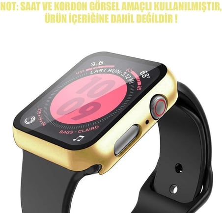 Apple Watch Series 4 44mm için Kılıf Matte Premium Slim WatchBand Gold [Watch Series 4 44mm ile Uyumlu Kılıf - Gold]