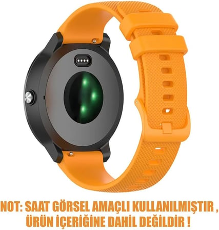 Huawei Watch GT4 41mm Kordon, Silicone Sport Band Hardal (Huawei Watch GT4 41mm ile Uyumlu Kordon, Akıllı Saat Kayışı)