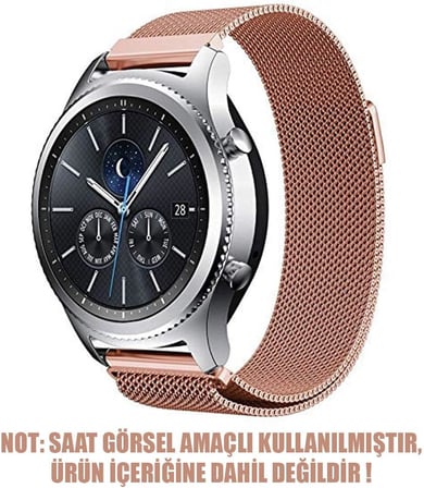 Huawei Watch GT4 46mm Milanese Loop Kordon (Huawei Watch GT4 46mm ile Uyumlu Kordon, Akıllı Saat Kayışı)