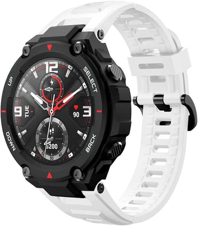Amazfit T-Rex Pro Kordon Silicone Sport Band Beyaz
