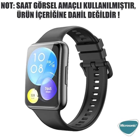 Huawei Watch Fit 2 Kordon, Silicone Sport Band Kırmızı