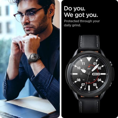 Galaxy Watch 3 (41mm) ile Uyumlu Kılıf Liquid Air Matte Black - ACS01561