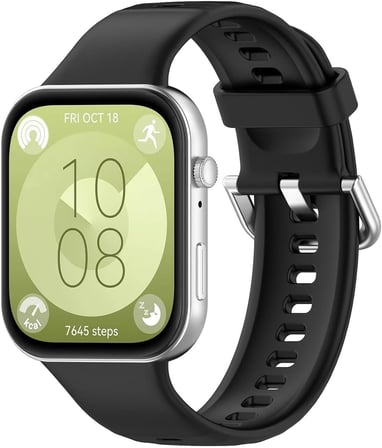 Huawei Watch Fit 5 için Kordon, Silicone Sport Band Siyah [Watch Fit 5 ile Uyumlu Kordon - Siyah]
